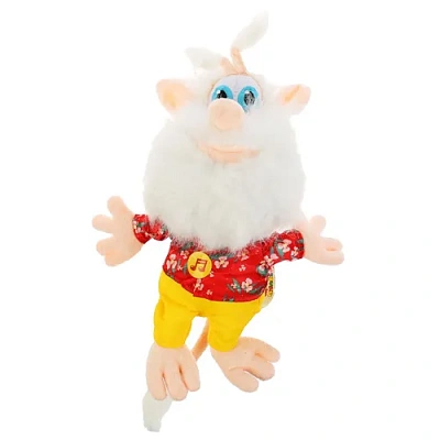 Игрушка мягкая Буба в красной рубашке, 20см, муз. чип, в пак