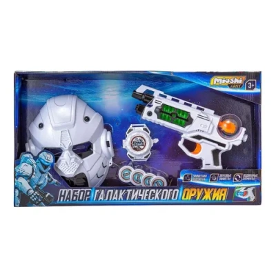 Игровой набор Mioshi Army «Стражник с бластером» (4 предм., 24,5 см, свет, звук, подвиж., работа от 