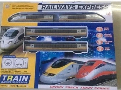 Железная дорога на бат. свет+звук