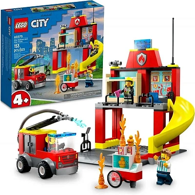 Конструктор LEGO CITY "Пожарная часть и пожарная машина" 