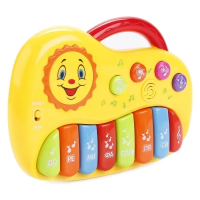 УМКА Пианино на бат. с песнями В.Шаинского, с кнопками-зверушками