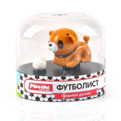 Игрушка и/к MIOSHI active «Футболист» (8 см,  многофункц., свет, звук, мяч, аккум., бат., коричн.)