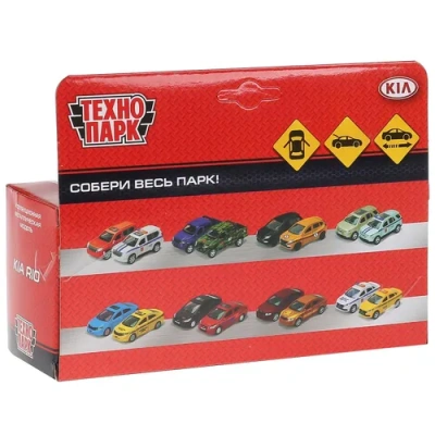 Машина металл «KIA RIO» 12см, открыв. двери, инерц, красный в кор. Технопарк