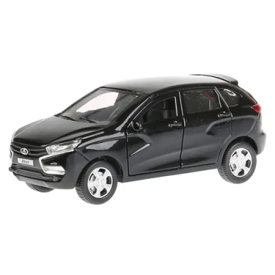Машина металл LADA XRAY, 12см, открыв. двери, инерц, черный 9818 в кор. Технопарк