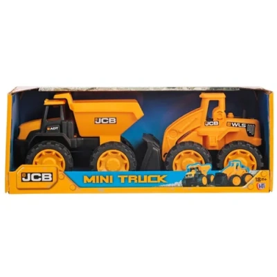 Набор JCB 18см 2 машинки (самосвал и погрузчик)