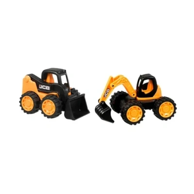 Набор JCB 18см 2 машинки (экскаватор и мини-погрузчик)