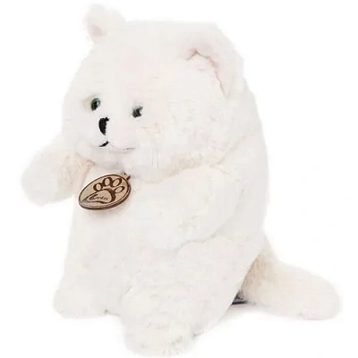 Толстый кот белый 16 см  Lapkin