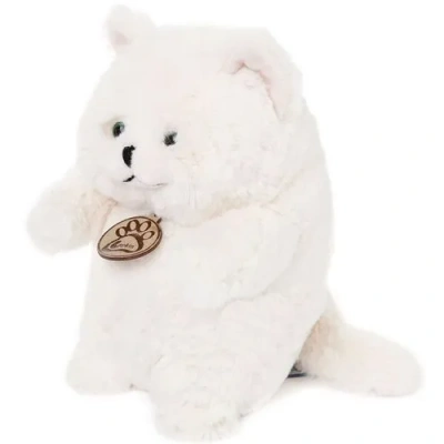 Толстый кот белый 16 см  Lapkin