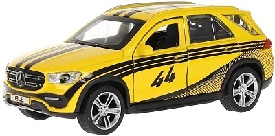 Машина металл MERCEDES-BENZ GLE 2018 СПОРТ 12 см, двер, багаж, желтый, кор. Технопарк