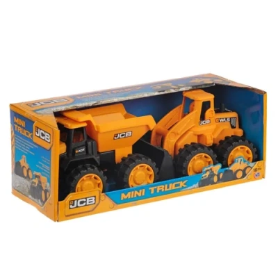 Набор JCB 18см 2 машинки (самосвал и погрузчик)