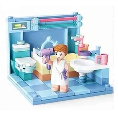 Конструктор пластмассовый Sluban "Мини-комната: Ванная" (105 дет.)