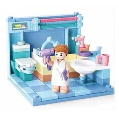 Конструктор пластмассовый Sluban «Мини-комната: Ванная» (105 дет.)