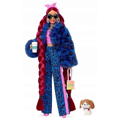 Barbie Экстра - Кукла в синем леопарде