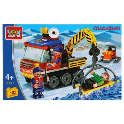 Игрушка конструктор «Город мастеров» вездеход горных спасателей, 182дет.