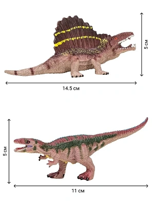 Динозавры и драконы для детей серии "Мир динозавров": птеродактиль, диметродон, тираннозавр