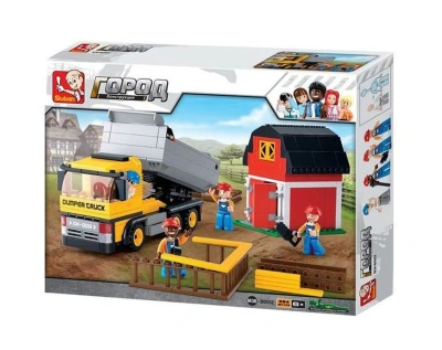 Конструктор пластмассовый Sluban «Город: Самосвал» (фигурки чел., 384 дет.) )