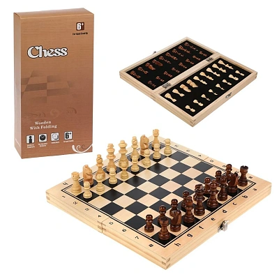 Игра настольная шахматы, в компл. игр. поле 29х29см., шахматы 34шт.
