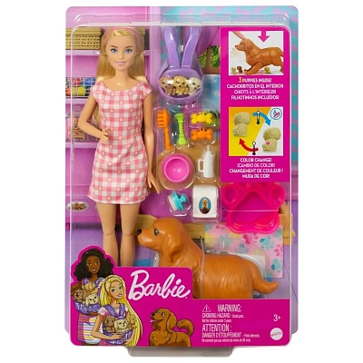 Barbie Игровой набор Новорожденные щенки