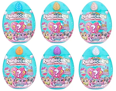 ZURU плюш -сюрприз RainBocoRns  мини в яйце  в комплекте с аксессуарами (в наборе: ароматиз плюш игр