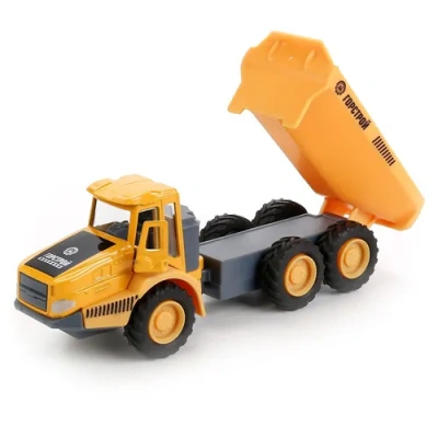 ТМ ТЕХНОПАРК. МЕТАЛЛ КАРЬЕРНЫЙ САМОСВАЛ 15СМ, ОТКРЫВ.ДВЕРЬ, ПОДВИЖ. ДЕТ., ИНЕРЦ.