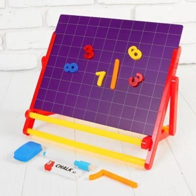 Доска магнитная с алфавитом на магнитиках и акс.