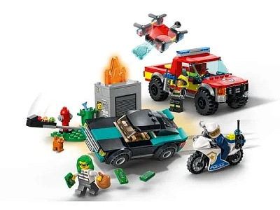 Конструктор LEGO Пожарная бригада и полицейская погоня