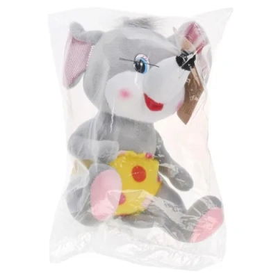 Игрушка мягкая Мышь в желтых штанишках, 18см, без чипа в пак. Мульти-пульти