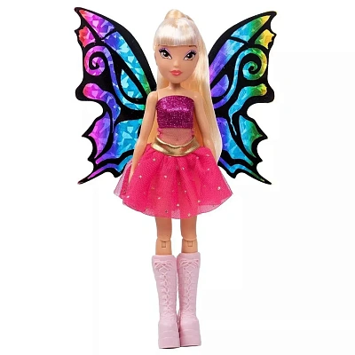 Шарнирная кукла Winx Club "BTW Scratch Art Wings"  Стелла с крыльями для скретчинга, 24см. 