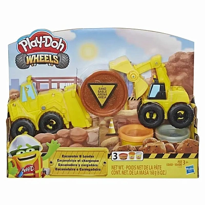 PLAY-DOH. ПЛЭЙ-ДО Набор игровой Wheels Экскаватор