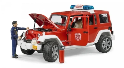 Внедорожник Jeep Wrangler Unlimited Rubicon Пожарная с фигуркой