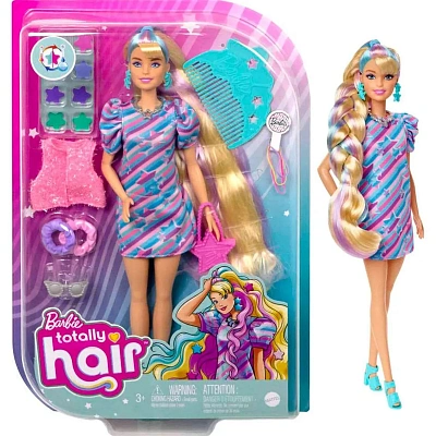 Barbie Игровой набор Totally Hair Звездная красотка