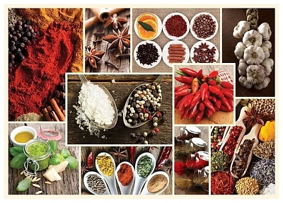 1000 дет. -  "Специи - коллаж"