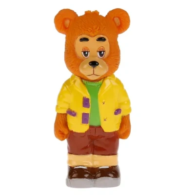 «КАПИТОШКА» Игрушка пластизоль для купания  Спокойной ночи малыши, Мишутка в сетке