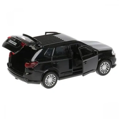 Машина металл «MITSUBISHI OUTLANDER» 12см, открыв. двери, инерц, черный в кор Технопарк