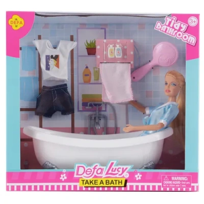 Игровой набор с куклой DEFA Lucy «Ванные процедуры» (29 см, аксесс.) 