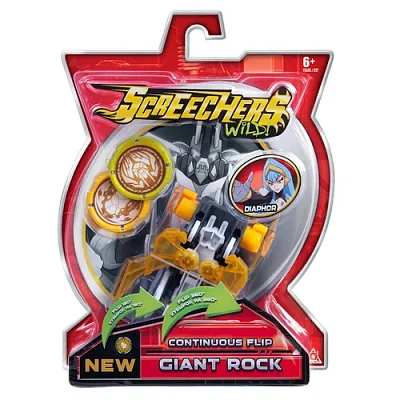 Дикие Скричеры. Машинка-трансформер Джайнт Рок л4. ТМ Screechers Wild