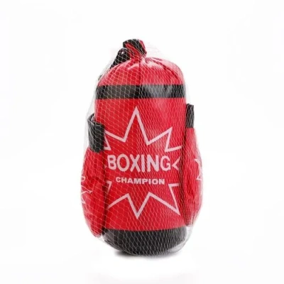 Набор для бокса (грушка+перчатки) в сетке 15*14*31см.