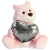AURORA Игрушка мягкая Медведь Большое сердце роз. 30 см