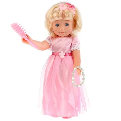 КУКЛА ТМ Карапуз. Анна 40см, не озвуч., закрыв. глазки, с аксесс. в русс. кор