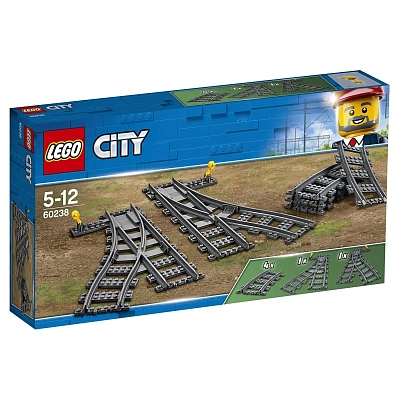 Конструктор LEGO CITY Железнодорожные стрелки