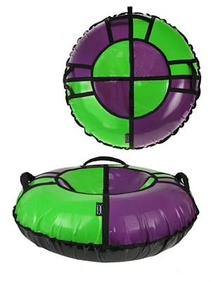 Тюбинг X-Match Sport  фиолетовый-зеленый 90см