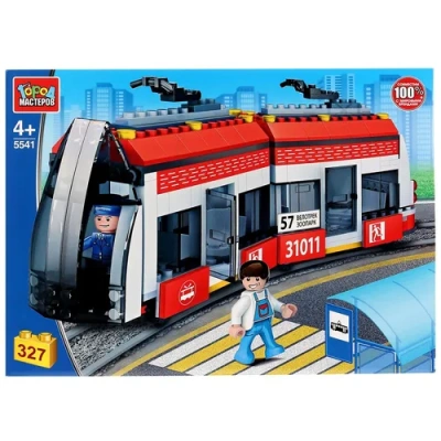 Конструктор «Город мастеров» новый трамвай, 327дет. в русс. кор.