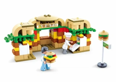 Конструктор пластмассовый Sluban «Фуд-корт: Бургеры» (276 дет.)