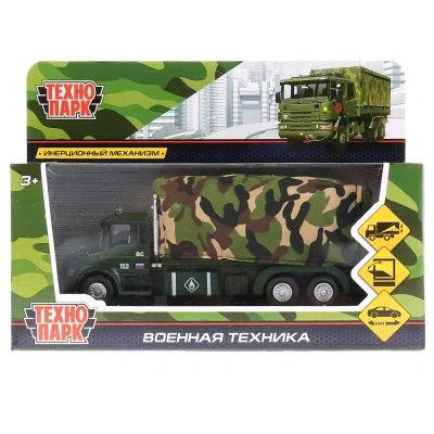 ТЕХНОПАРК Машина металл «ВОЕННАЯ ТЕХНИКА», длина 15,5 см, инерц, подв эл, В АССОРТ.