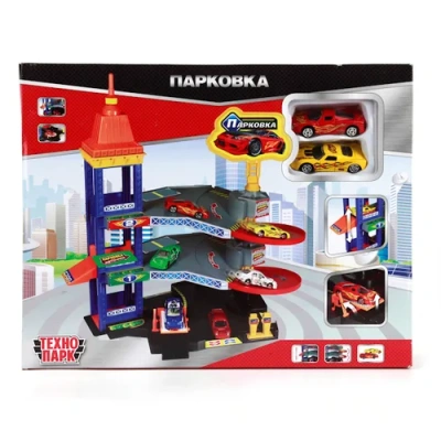 ТЕХНОПАРК Парковка 3уровня ,лифт,подъемник и 2 металл. машины 7,5 см