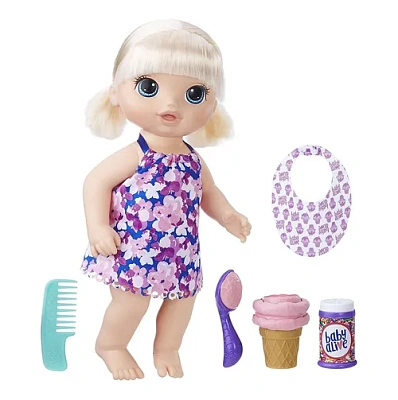 BABY ALIVE. Кукла Малышка с мороженым