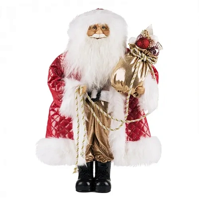 Новый Год Дед Мороз Maxitoys в Красной Шубе с Мешком, 46 см