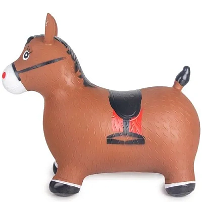 Надувной попрыгун Altacto "Лошадка с седлом" (макс. нагрузка 60 кг, коричневый)