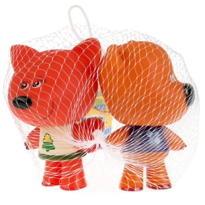 Играем Вместе Игрушки пластизоль для купания  Мимимишки (Лисичка и Кеша) в сетке 