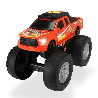Ford Raptor Рейсинговый монстр-трак, моториз.,  25,5 см, красный  свет звук  Dickie Toys
